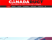 Tablet Screenshot of canadaduct.com